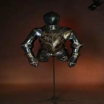 18GA Средневековый доспех на половину тела Реплика спортивного доспеха Антона Пеффенхаузера