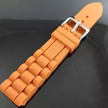 18-ММ СИЛИКОНОВЫЙ РЕМЕШОК С ДВУМЯ ПРУЖИННЫМИ ПЛАНКАМИ БЕСПЛАТНАЯ ДОСТАВКА 011-1 Ремешок-011