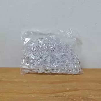 18PCS Creative Christmas Tree Ornament Acrylic Transparent Ice Cone Christmas Gifts Pendant New Year Hanging Ornament