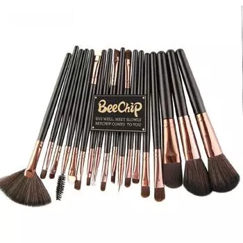 18PCS Makeup Brush Set And Kit Super Soft Fiber Mild And Non-Irritating Strong Powder Grasping Force Facial Makeup Beauty Tools чёрный