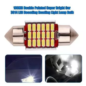 18SMD двухконечная супер яркая автомобильная 3014 светодиодная лампа для декодирования для чтения