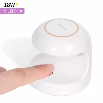 18 Вт мини-сушилка для ногтей, УФ-светодиодная USB-лампа, маникюрная машина для дизайна яиц, инструмент для дизайна ногтей на один палец, отверждение геля с USB бесплатно USB розовый