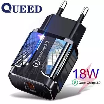 18W Quick Charge 3.0 USB-устройство USB-удлинитель для телефона/адаптер для быстрой зарядки Samsung IPhone Xiaomi Huawei