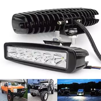 18W Work Light 6LED Car Light чёрный