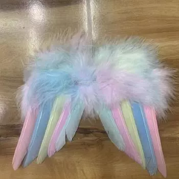 18x14 см Рождественская елка Перо Крыло Подвеска Украшение Мини Кукла Барби Одежда Аксессуары