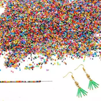 19000 шт. хрустальные чешские стеклянные бусины-разделители для самостоятельного шитья одежды, декора 2mm 100g