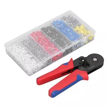 1900 шт./компл. шестигранные обжимные клещи набор медных ПВХ железных наконечников для проводов для машин 0,2510 мм