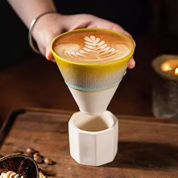 190 мл креативная ретро грубая керамическая кофейная чашка для обжига керамики домашняя чашка для латте ближневосточный эспрессо кофейная чашка для украшения дома 190ml