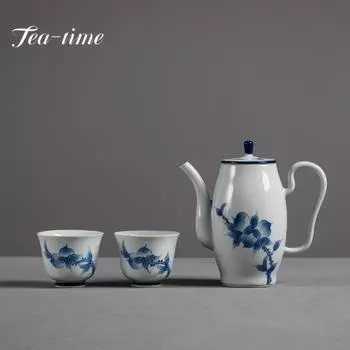 190 мл Ретро Персиковый Завод Ясень Чайник Японский Королевский Горшок Бытовой Чайник Чайник с Ситечком Кунг-Фу Чайные Принадлежности Украшения 12X11.6CM 190ML