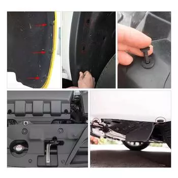 190Pcs Car Push Retainer Clip 6 Size Auto Fender Liner Clips Plastic Car Plastic Rivets Fasteners Door Trim Panel Fender Clips CHINA