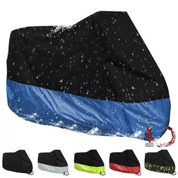 190T серебристая ткань с покрытием автомобильная одежда пылезащитный чехол для мотоцикла скутера на все сезоны универсальный M-5XL L
