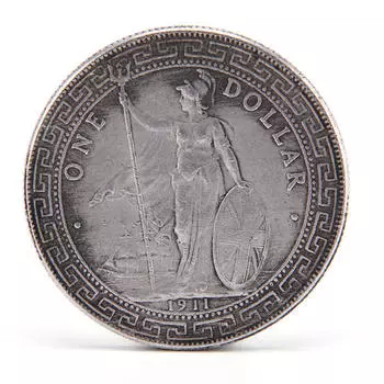 1911 Старинные Антикварные Серебряные Долларовые Монеты Коллекция Серебряных Монет Один Доллар Антикварный Доллар 4.7cm серебряный