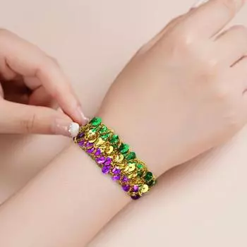 1920-е годы аксессуары Марди Гра блестки воротник браслет костюм реквизит женщины хлопушки перо One Size A