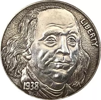 1938 США США Франклин памятные коллекционные сувенирные серебряные монеты