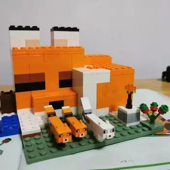 193 шт. Строительные блоки Fox Lodge подходят для 21178 игрушек для детей