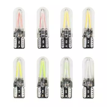 194 2825 W5W фары COB LED стеклянный корпус клиновидные автоматические парковочные лампы CANBUS автомобильный светильник для чтения салона DC 7000-8000K красный
