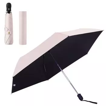 195g Parasol with UV Complete Light and Heat Automatic Opening and Closing with One Folding Umbrella for Rain and Sun Windproof and Perfect for the розовый