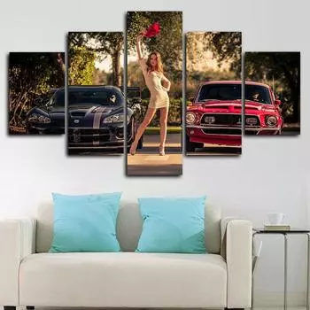 1978 Роскошный автомобиль 935 936 RAC 5 Панель Холст Картина Печать Стена Искусство Холст Картина Настенный Декор для Гостиной Плакат Без Рамки 20x35cm*2 20x45cm*2 20x55cm*1