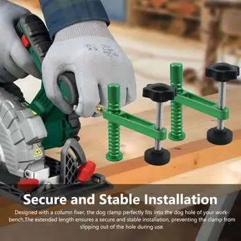 19/20 мм зажим для верстака с собачкой, зажим для собачки, регулируемый упор для верстака из нержавеющей стали для деревообрабатывающего инструмента