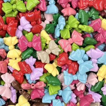 19,2*29,2 мм 30 шт. Для изготовления браслетов, модные украшения своими руками, аксессуары из акрила, материал ручной работы, бант, свободные бусины, аксессуары зелёный