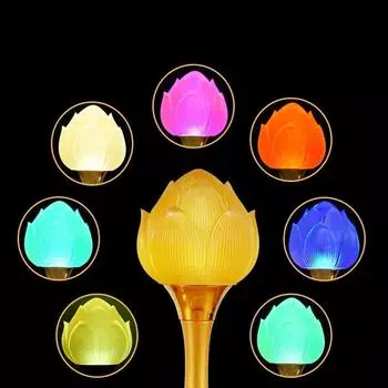 19-42 см сплав глазурованный фонарь в форме буддийской посуды украшение для дома молитва о благоприятности имитация подсвечника 2 шт./набор H 19CM