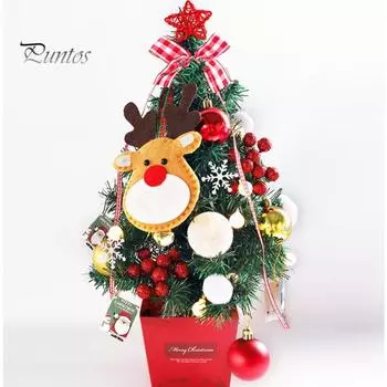 19,7-дюймовая самодельная мини-елка с подсветкой, праздничное рождественское украшение для дома, декор для дома и улицы, детская рождественская игрушка A