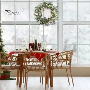 19,7-дюймовый искусственный венок из эвкалипта, венок из искусственной зелени с ягодами, венок из листьев эвкалипта для входной двери, для внутреннего и наружного праздничного декора 50 cm 1pc