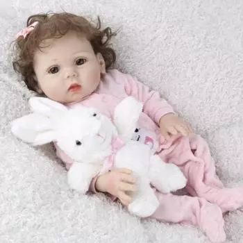 19 дюймов 48 см имитация перерождения ребенка тканевая кукла тело девочка наряжается подарок игрушка подарок на день рождения детский подарок на день рождения 48cm set