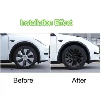 19 дюймов 4 шт. для Tesla Model Y колпак ступицы оригинальный сменный колпак колеса автомобиля автомобильный колпак ступицы полное покрытие аксессуары 2024 2024