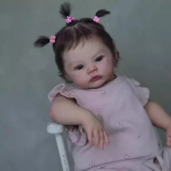 19 дюймов Симпатичная кукла-симуляция Одевание Детские игрушки Мягкая Компания раннего образования 45cm розовый