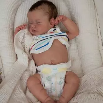19-дюймовая спящая кукла из силикона и винила в полный рост, подарок для детей старше 3 лет One Size