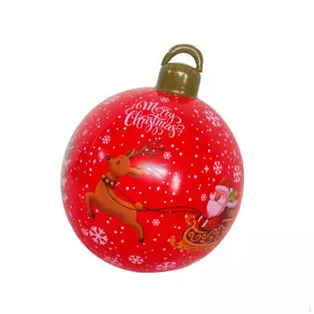 19-дюймовый надувной рождественский шар из ПВХ, декоративный, многофункциональный, для использования в помещении и на открытом воздухе Style C