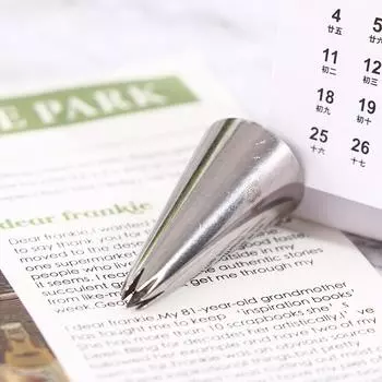 19# Маленькая насадка для кондитерских изделий Насадки для кексов Советы по украшению тортов Инструменты для выпечки серебряный