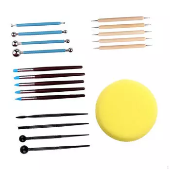 19 шт. Инструменты для работы с глиной, инструменты для лепки из керамики, художественные промыслы, инструменты для самостоятельной сушки на воздухе для моделирования