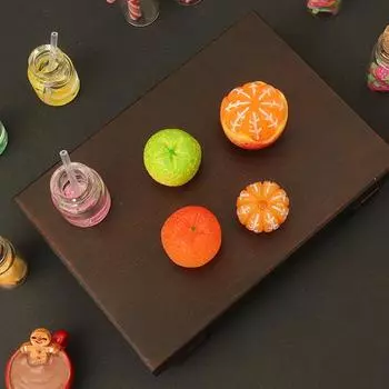 19 шт./набор кукольных домиков, мини, креативная имитация рождественских стеклянных бутылок, конфет, печенья, модель, миниатюрная сцена, рождественские детские игрушки, сделай сам, декор one size