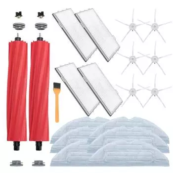 19 шт. основная щетка Hepa-фильтр, ткань для мытья полов, боковая щетка для Xiaomi Roborock T7S T7Plus T7Splus S7, тряпка для мытья полов, запасные части