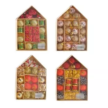 19 шт. Рождественские елочные шары, конфеты, шишки, подвеска, елочные шары, рождественские украшения для дома