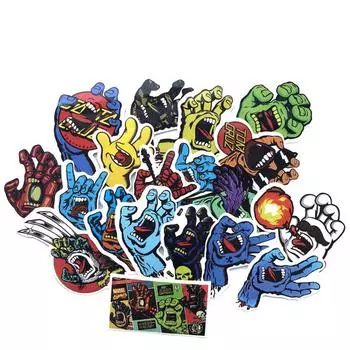 19 шт. забавные наклейки «рука призрака», милые наклейки, наклейки для багажа Vtuber, наклейки для кружек, наклейки для украшения ноутбука