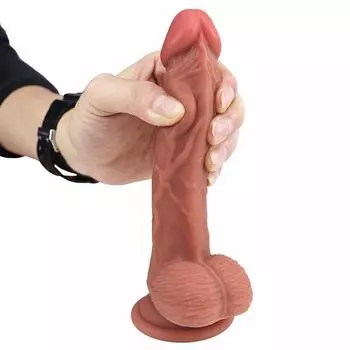 19 см анальная игрушка для взрослых, секс-игрушка, мягкая присоска, реалистичный пенис, фаллоимитатор с ремешком на большом члене, Фистинг, игра, БДСМ, раб