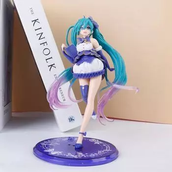 19 см высота Хацунэ Мику зимнее платье аниме товар орнамент фигурка Four Seasons Dress Hatsune Miku, Bag
