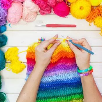 Набор из 19 крючков для вязания, стальные спицы для вязания, маркеры петель, спицы для вязания крючком с сумкой для хранения, швейные принадлежности