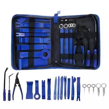 19Pcs with Storage Bag Car Trim Removal Tool Handheld Car Audio Disassembly Kit Disassembly Tool