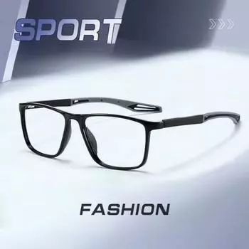 +1.00+1.50+2.00+2.50+3.00+3.50+4.00 TR90 Sports Anti-blue Light Rectangular Reading Glasses Anti-drop Anti-slip Glasses +100