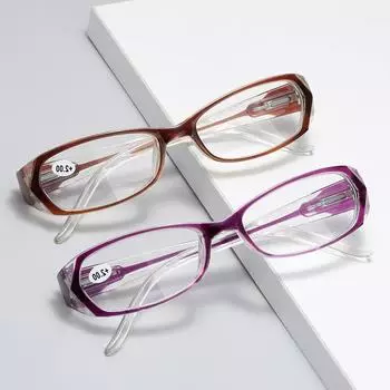 +1,0 1,5 2,0 2,5 3,0 3,5 4,0 Модные женские очки для пресбиопии, очки в стиле ретро, женские очки для чтения с защитой от синего излучения, ювелирные аксессуары +1.5 фиолетовый