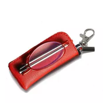 +1.0~+4.0 Anti-Radiation With Storage Bag Key Chain Folding Reading Glasses Women s Reading Glasses red-+100