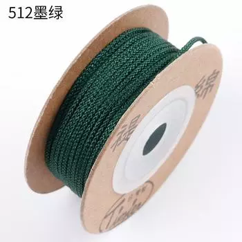 1,0 мм Ти Мянь Износостойкая Плетеная Нить Ювелирный Шнур Бисероплетение Синъюэ Бодхи Веревка Алмазные Изделия Плетеная Нить Ремешок для Ношения 821 512# dark green (measured about 0.8mm)