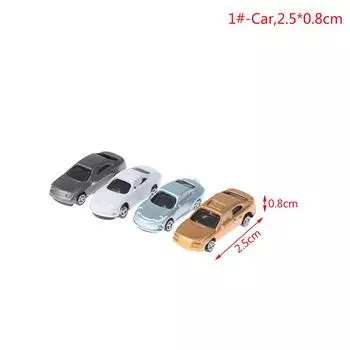 1:100-200 Кукольный домик Миниатюрный автомобиль Грузовик Контейнер Модель автомобиля Игрушка Кукла Декор Игрушка as the picture