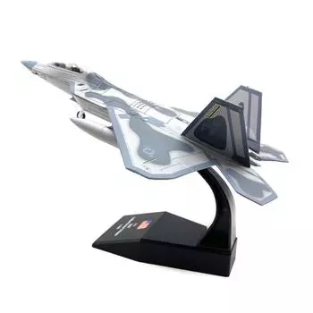 1:100 масштабная модель истребителя США F-22 Raptor и выставочный стенд коллекция подарков F22 сплав модель самолета мини-украшение для дома