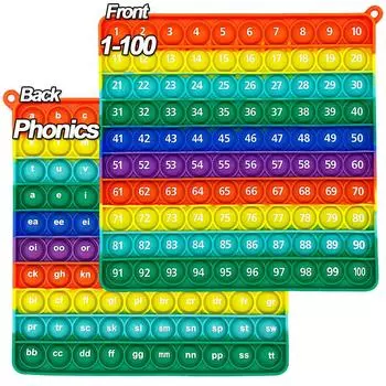 1-100 Счетные цифры ABC Алфавиты Буквы Фонетика Игра Поп Фиджет Игрушка Язык Математика Обучающие игрушки Подарки для детей Студенты