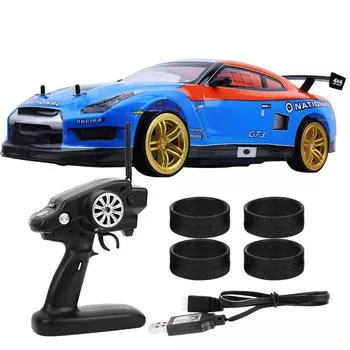 1:10 2.4G RC Car Drift Racing Car Kids Child Remote Control Vehicle Toys Gifts Dual Battery